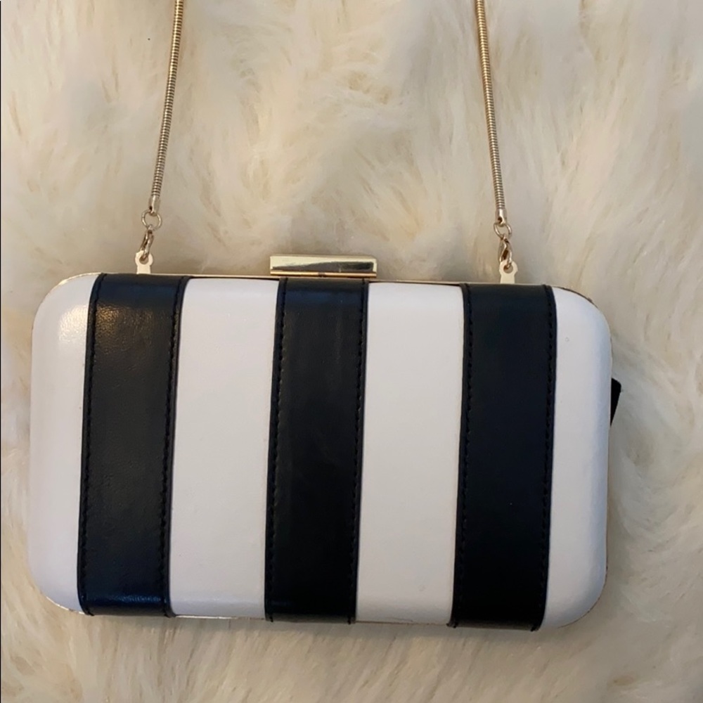 Alice + Olivia striped Crossbody/Clutch !!!